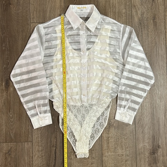 EXIT SHOPS Sheer Blouse/Bodysuit Combo - Picture 7 of 8